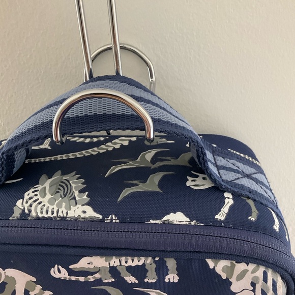 Pottery Barn Kids Navy Dinosaur Skeleton Lunch Box Tote - Picture 6 of 14